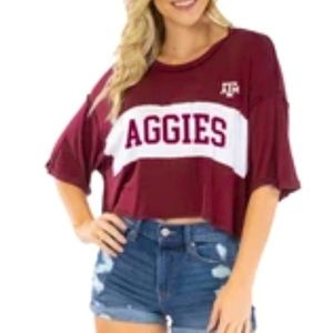 NWT Texas A&M Aggies Crop Top L